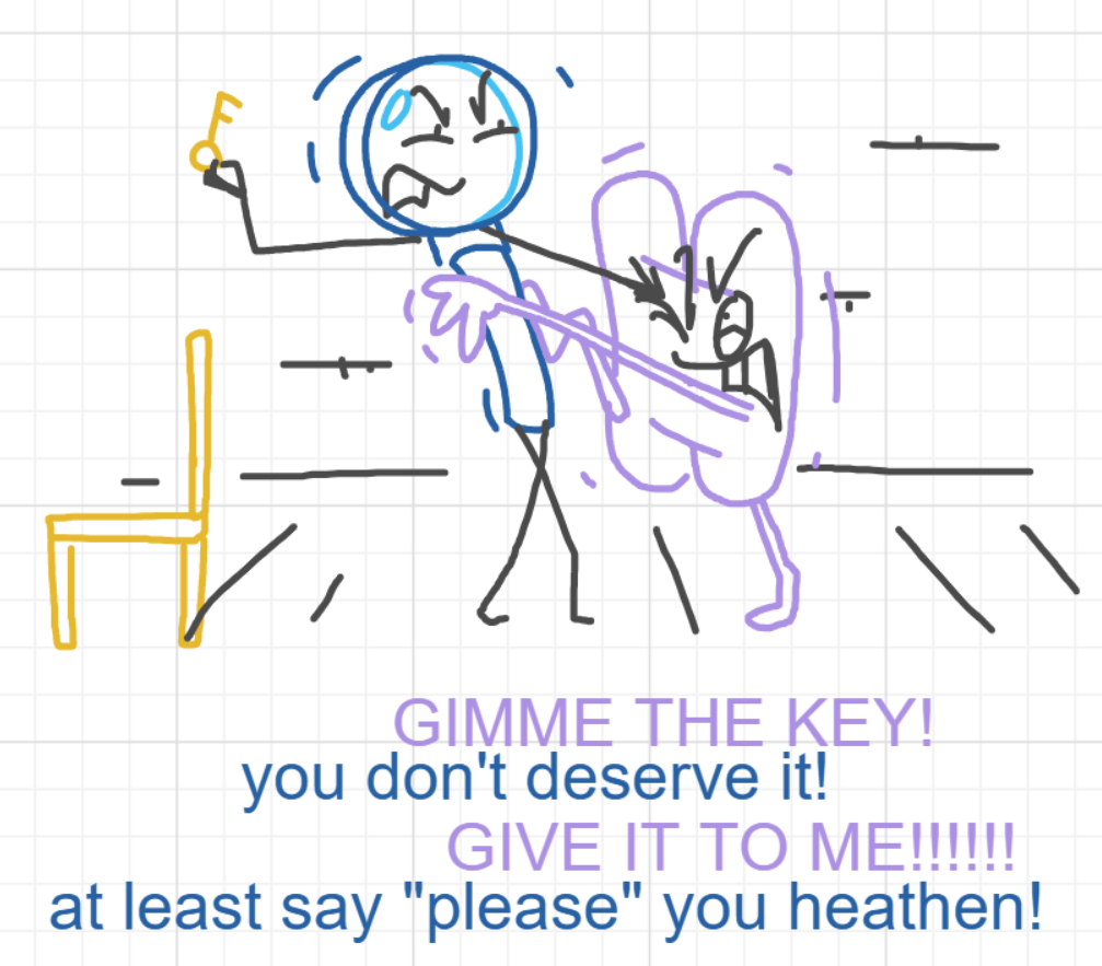 A panel from I've Been Everywhere, Man, episode nine of the Board Boards object show by Furretwalk/WalkingFurret.